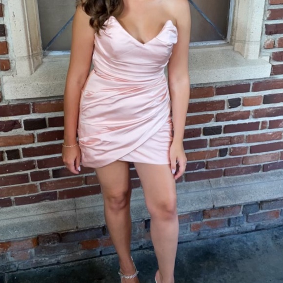 House of CB Satin Corset Mini Dress Size Medium - Picture 1 of 4